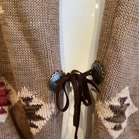 LRL LAUREN RALPH LAUREN JEANS CO TRIBAL AZTEC CARDIGAN SIZE L /XL - Picture 2 of 5